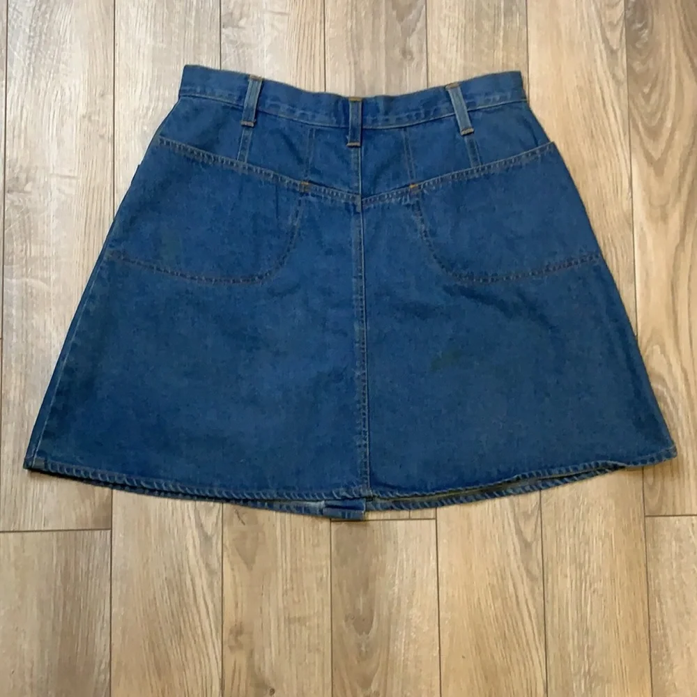 True Blue Denim Jean Five Pocket Skirt Regular Fit Mini Women’s 13/14 - Picture 5 of 10